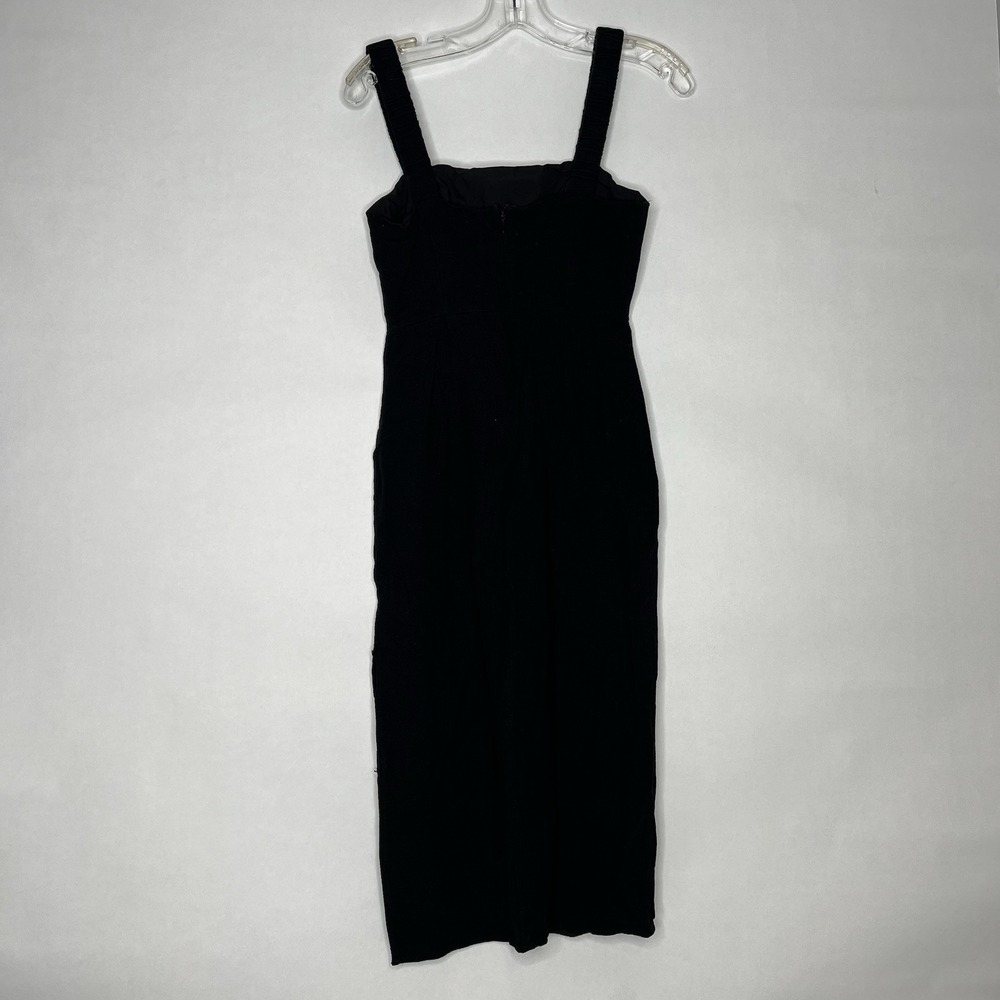 Forever 21 Womens Black Jumper Small Fitted Slim Funeral Slip Dress - Picture 2 of 11